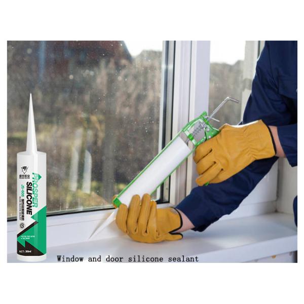 Matte Finish Glazing Glass Silicone Sealant , Bathroom Waterproof Silicone Glue