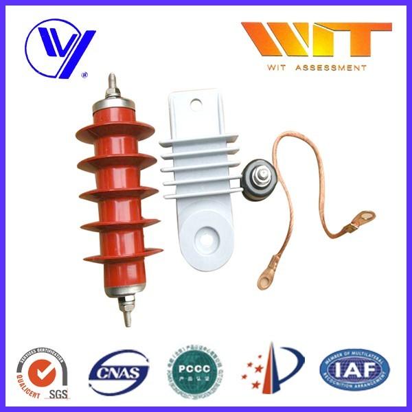 Cheap Electrical Metal Oxide Surge Arrester with Bracket Silicone Housing for sale