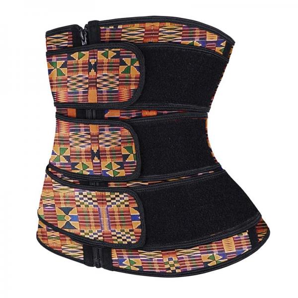 Latex Three Strap Waist Trainer 3XS Curves Waist Trimmer Belt With Zipper