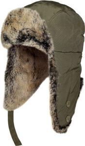 Quality Woolrich Black Men Suede Aviator Cap Rabbit Fur Trim Cotton / Polyester Material wholesale
