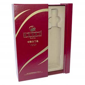 Quality Red Gloss Wine Packaging Box Slide Match Shape Gift Box With Flocking Insert wholesale