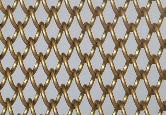 304 Stainless Steel Wall Decorative Wire Mesh Rhombic Aluminum Door Curtain