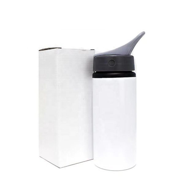 Sports Travel Sublimation Aluminum Water Bottles 20 oz Blank Sublimation Tumblers With Lid And Straw