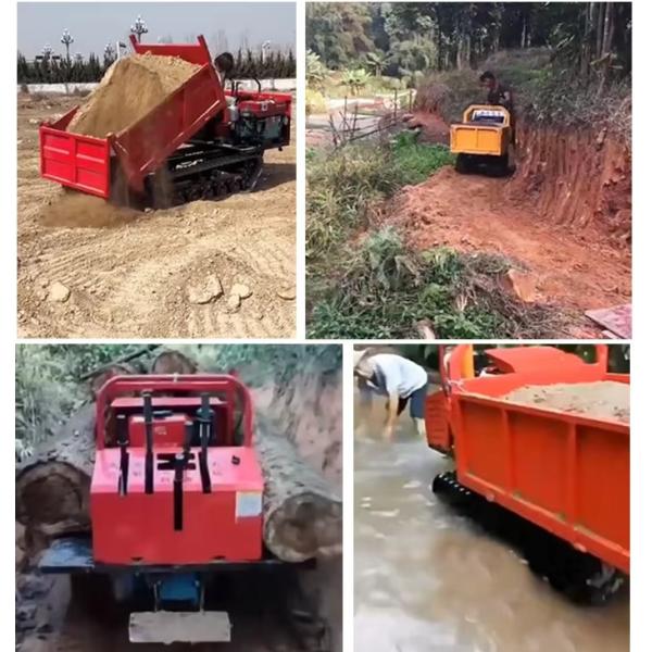 1.5Ton Mini Rubber Track Carrier Transporter Dumper Truck