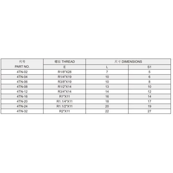OEM Factory Supply Hydraulic Tube Fitting BSPT Male Hollow Hex Plug 4tn