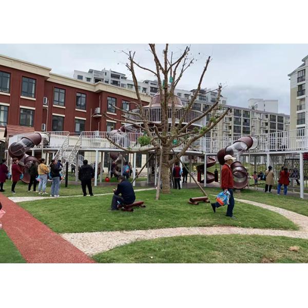 Plastic Slide Outdoor Playground Equipment Kindergarten Preschool Play Structures