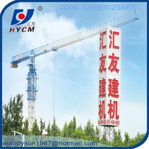 Quality QTP5010 5ton construction topless types of tower crane wholesale