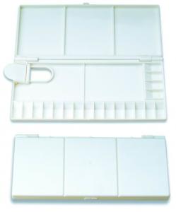 Quality White Plastic Paint Palette Watercolor Painting Accessories Different Size Different Shape wholesale
