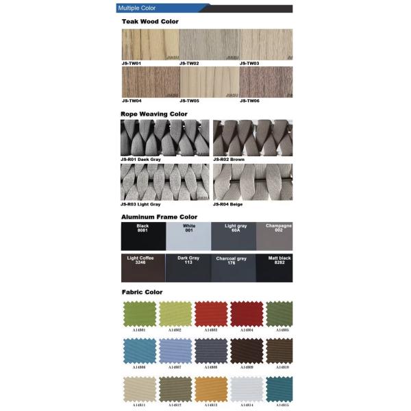 PE Rattan Teak Wood Hotel Poolside Coffee Furniture Set Sofa Outdoor For Villa Garden