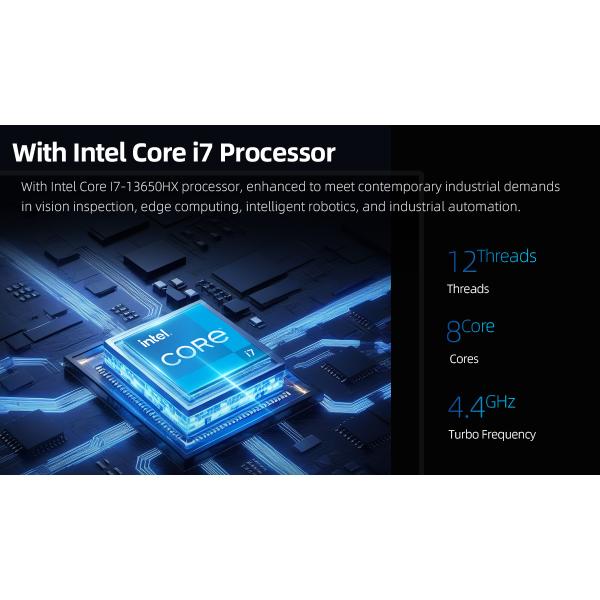 Intel I7 13650HX Processor with Dual Network Six COM Four HDMI Industrial PC