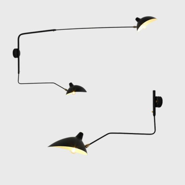 Nordic DaWn Spider Serge Mouille Wall Lights Rotary Long Pole Swing Arm Wall Lamps (WH-VR-03)