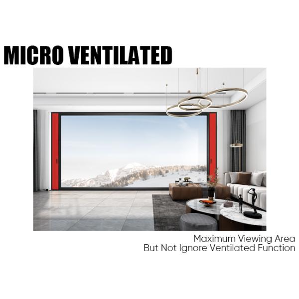 Multi Functions Aluminum Frame Casement Windows 1.8mm Profile Heat Insulated Housing