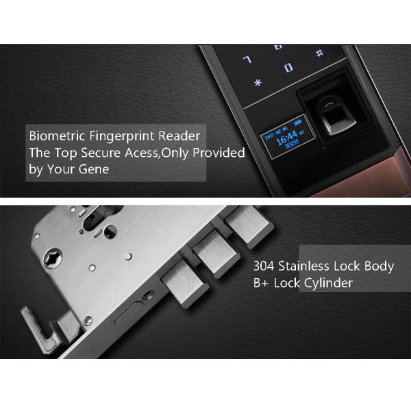 FPC Fingerprint Card Code Doro Lock For Wood Door With Sliding Cover