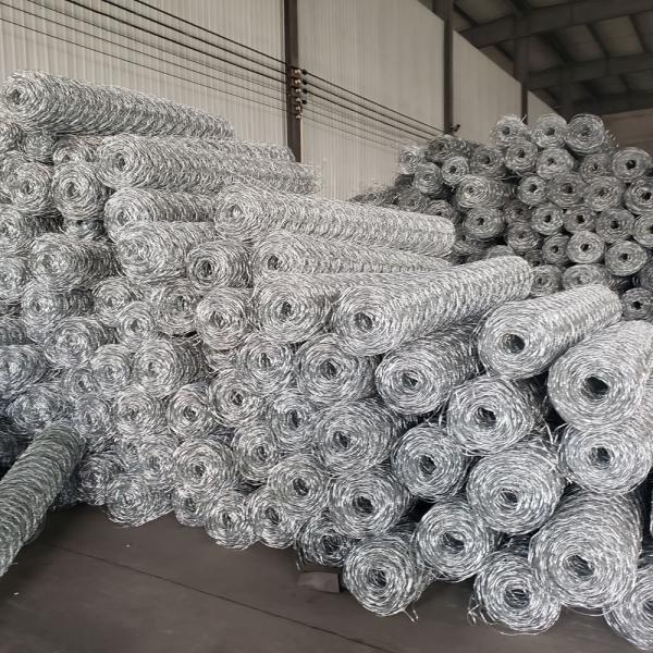 1x1x1m Hexagonal Gabion Basket / Galvanized Pvc Coated Gabion Box
