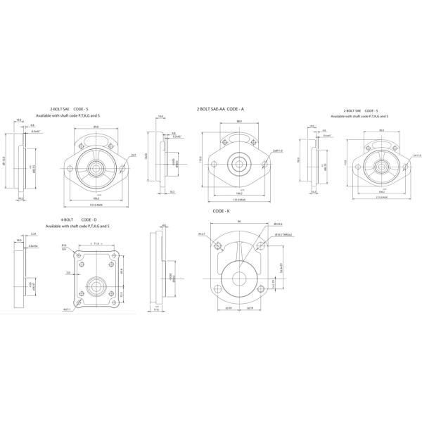 Group 2 Hydraulic Gear Pump Compact Lightweight For Construction Equipment