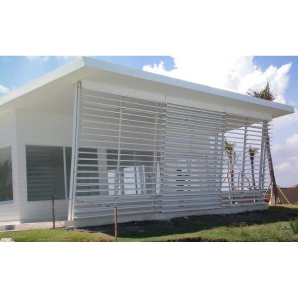132mm High Aluminum Sun Louver Multifunctional Outdoor Louvered Shutters
