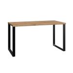 China Contemporary Single Office Computer Desk Wood Desk Metal Legs for sale