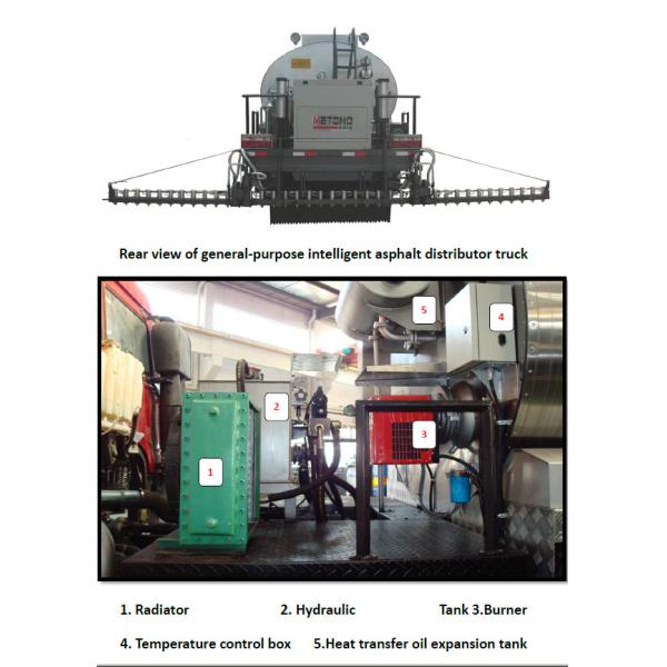 HOWO 10000L Asphalt Construction Equipment Truck Mounted Driving Mode