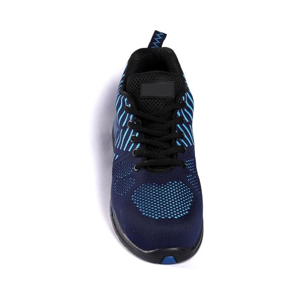 Metal Eyelets Low Cut Slip On Work Boots Fly Knit Fabric Unisex Rubber Sole Work Boots K2