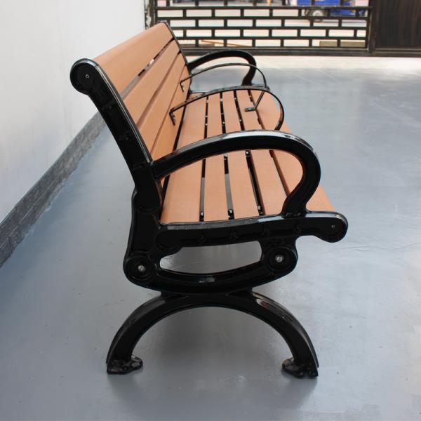 Leisure Plastic Wood Bench , Recycled Garden Bench With Two Dividers