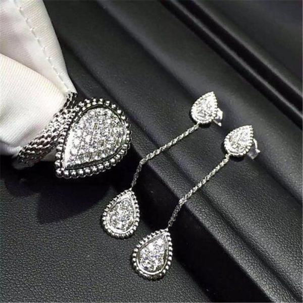 Jewelry factory in Shenzhen, China Bn Diamond Earrings 18k white gold yellow gold rose gold Diamond Earrings