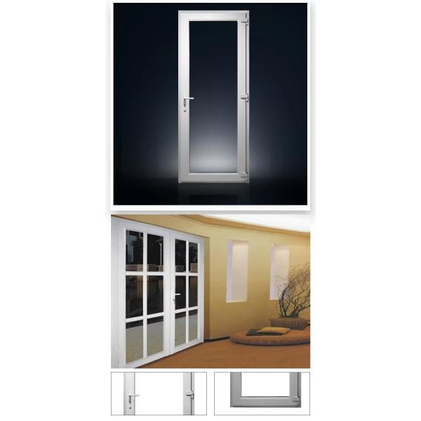 Factory Design PVC Casement Glass Doors Upvc French Door
