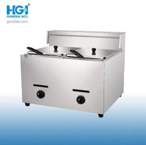 Quality Countertop Stainless Steel Gas Deep Fryer 6L With Fryer Basket wholesale