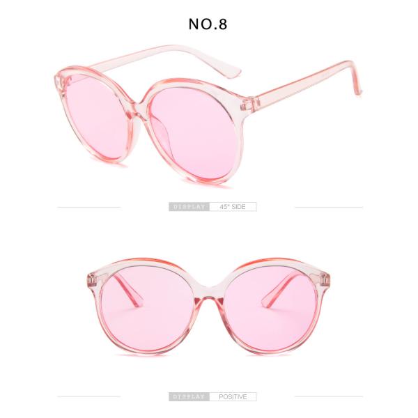 Big Frame Retro Jelly Color Round Frame Sunglasses Fashion Trend Glasses