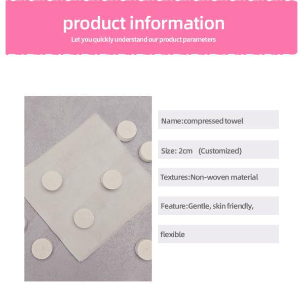 Boxed Portable Compressed Towel 23*23cm Disposable Absorbent Towel