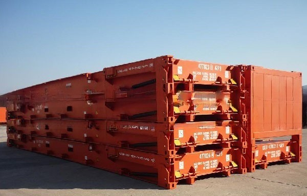 40ft 40' Steel Corten Steel Flat Rack Shipping Containers with Plywood Floor and Collapsible End Flatrack CSC Certified