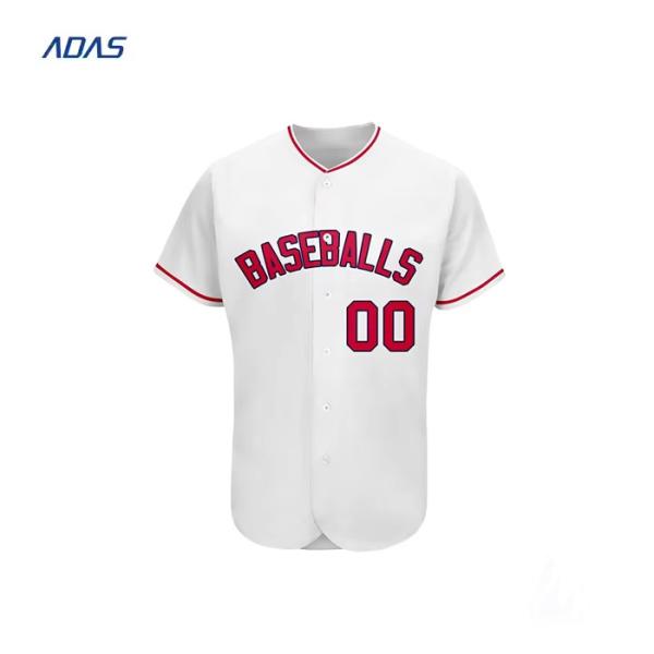 100% Polyester Sublimated Pullover Sports Baseball Team Wear Jersey Custom