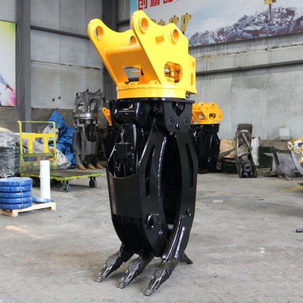 360 Dregree Roating Hydraulic Excavator Wood Grapple Attachment 800kg Excavator Grapples