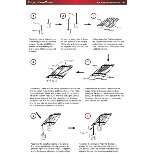 hot selling outdoor backyard polycarbonate aluminum sunshade shelter gazebo canopy awning