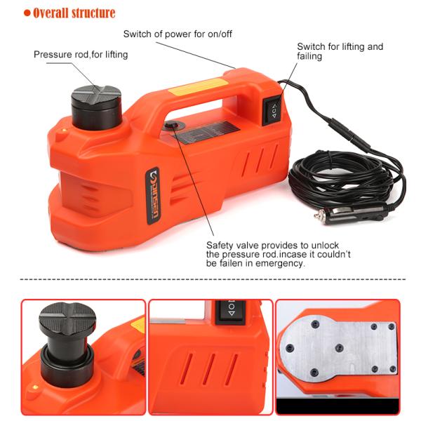 Portable Easy Operating Car Lift Scissor Lift Jacks 5 Ton Strong Power