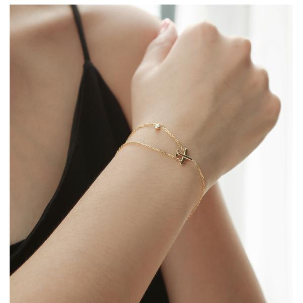 18K Gold Wings Of Liberty 18k Gold Diamond Bracelet Friendship Bracelet