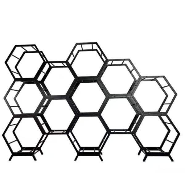 Stainless Steel 304 Honeycomb Wall Shelves For Office And Living Room