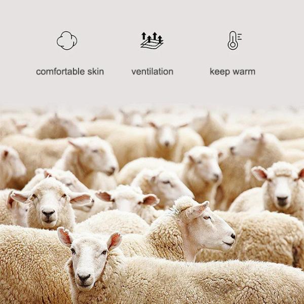 Cushioned Terry Merino Wool Thick Socks Men's Business Dress Socks For Winter