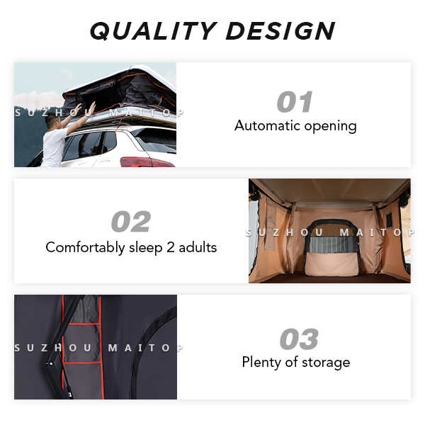 Close-up of tent fabric and mesh ventilation windows