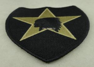Quality USA Military Personalised Embroidered Badges , Embroidery Custom Cloth Patches wholesale