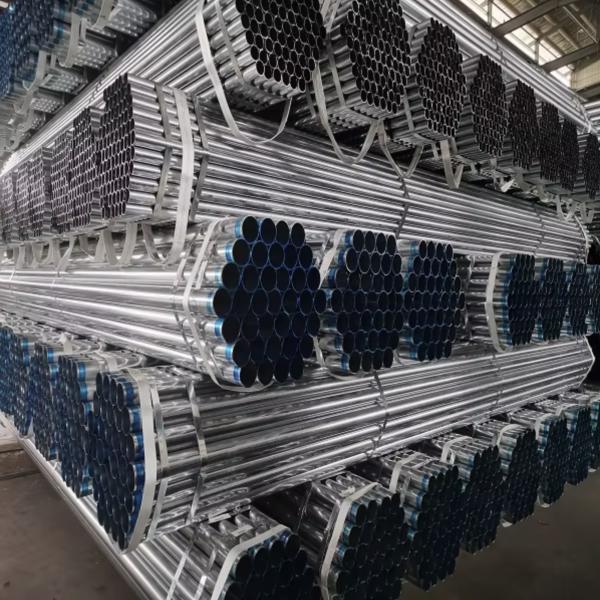 HDG Hot Dip Galvanized Pipe Round Welded Steel Pipe For Power Plant