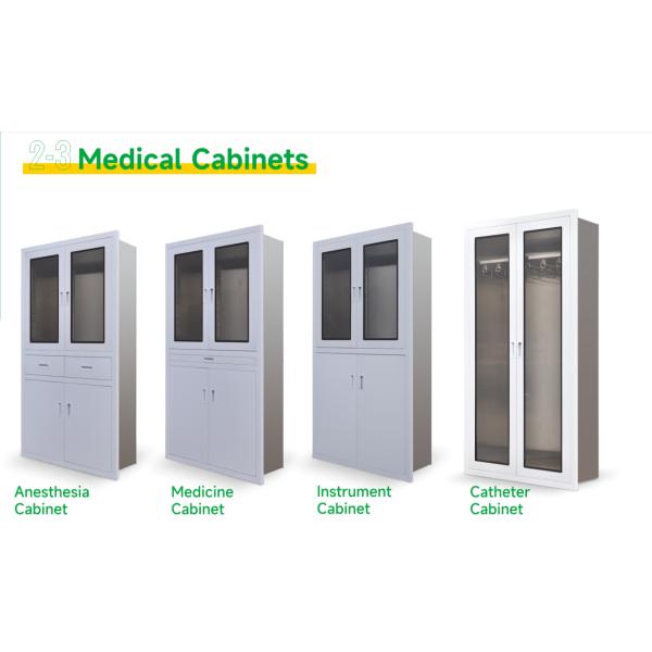Sus304 Hospital 0.8mm Stainless Steel Medical Cabinet For Operating Room