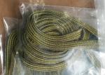 350 C Degree Resistant Automotive Braided Sleeving Nomex Green For Cable Harness