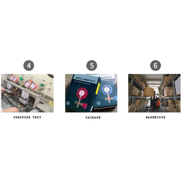 OEM Hvac Commercial Refrigeration Repair Parts R12 Brass Pressure Gauge