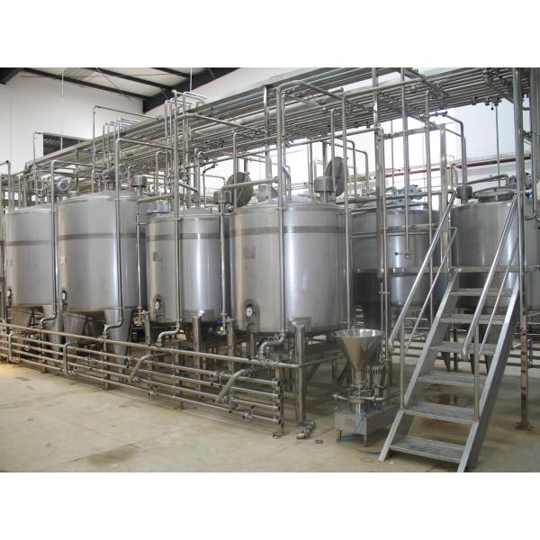 High Quality Complete Yogurt Processing Line SUS304/316 Yogurt Machine With PLC Equipment For Dairy Factory Turnkey Project Solution