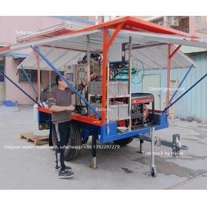 Mobile Reverse Osmosis System Filtration Trailer Mobile Water Filtration Unit