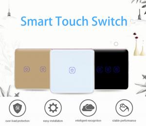 Quality ABS Four Gang Tuya Smart Switch 600W 3 Gang Remote Control Light Switch wholesale
