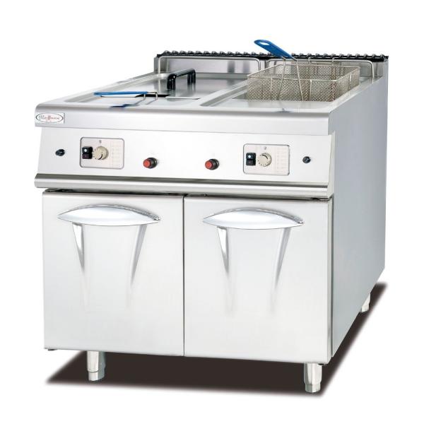 Commercial Gas Deep Fryer With Cabinet Western Kitchen Equipment Chips Fryer