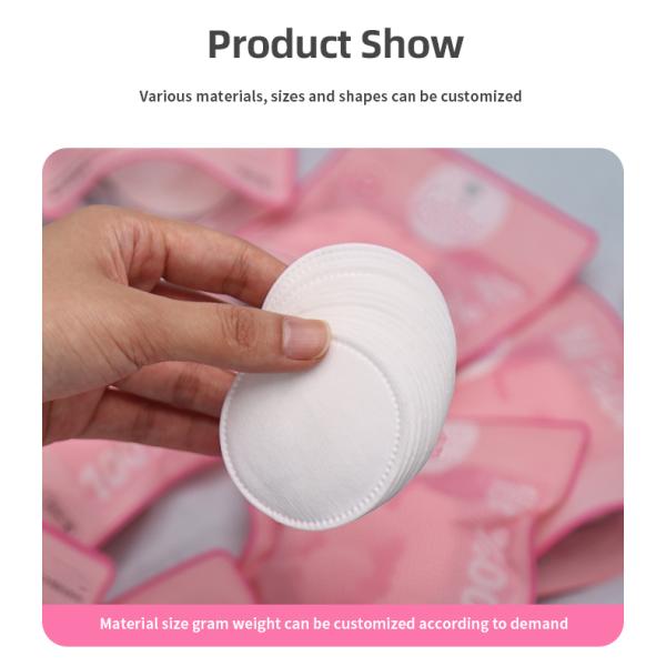 Portable Round Makeup Remover Pads 5pcs 10pcs 20pcs Cotton Cosmetic Pads