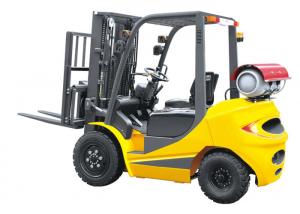 China Speed 20km / H Dual Fuel Forklift 3.5 Ton , LPG Forklift Truck With Clear Visibility on sale