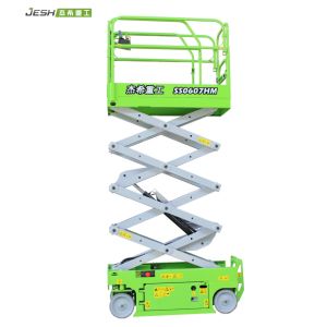 Hydraulic scissor Mobile Lift plaform with Max.Working height 19ft for indoor